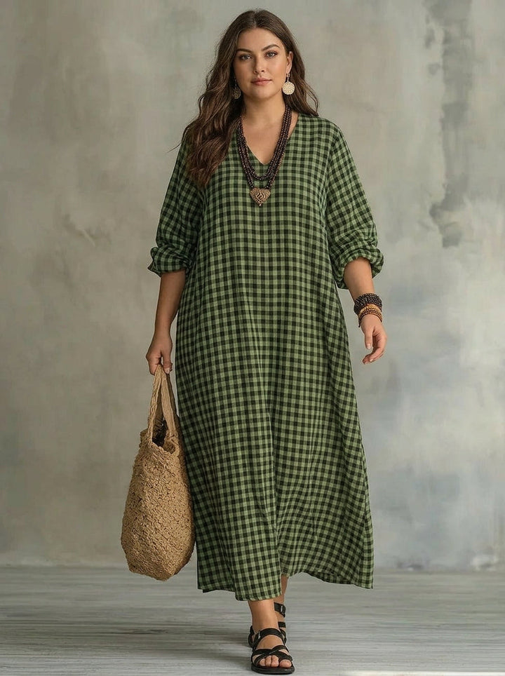 Mila | Check Maxi Dress