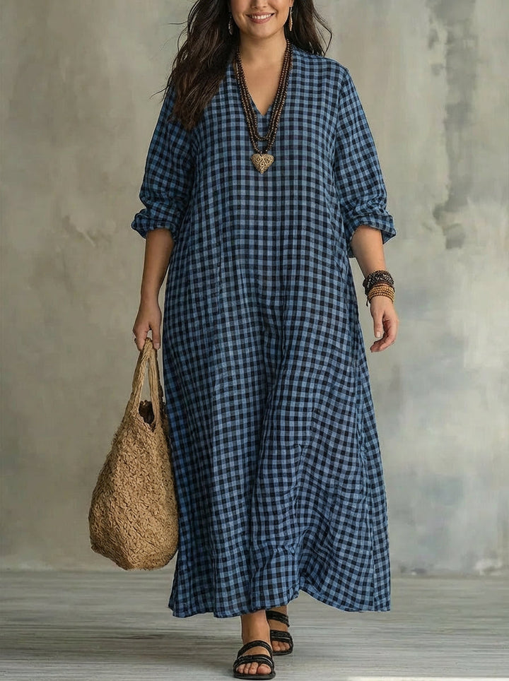 Mila | Check Maxi Dress
