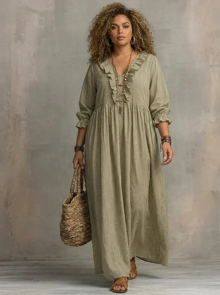 Elowen | Boho Long Sleeve Maxi Dress