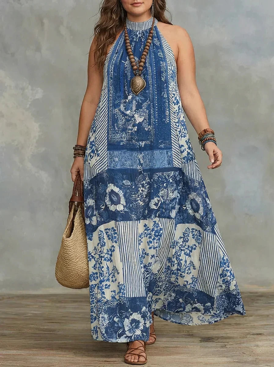Isla | Patchwork Maxi Dress
