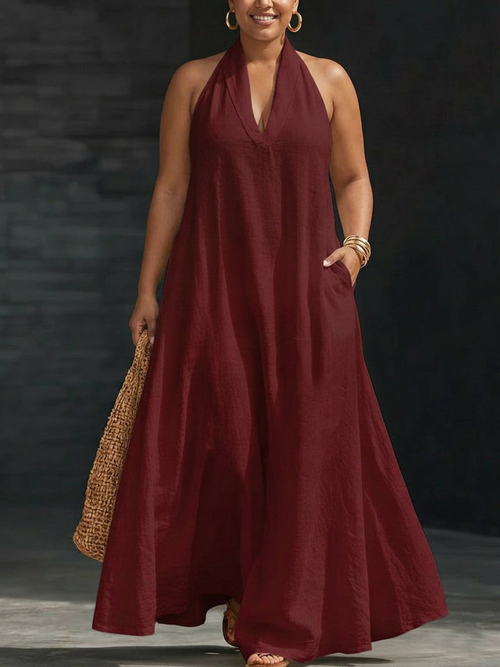 Aveline | Halter Maxi Dress