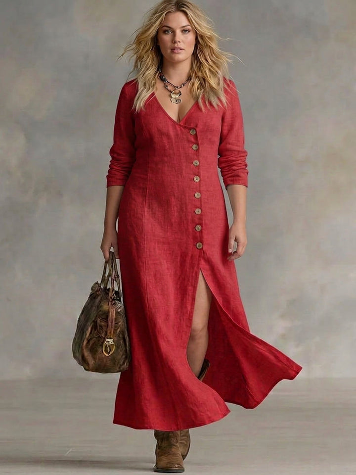 Eleri | Button Maxi Dress
