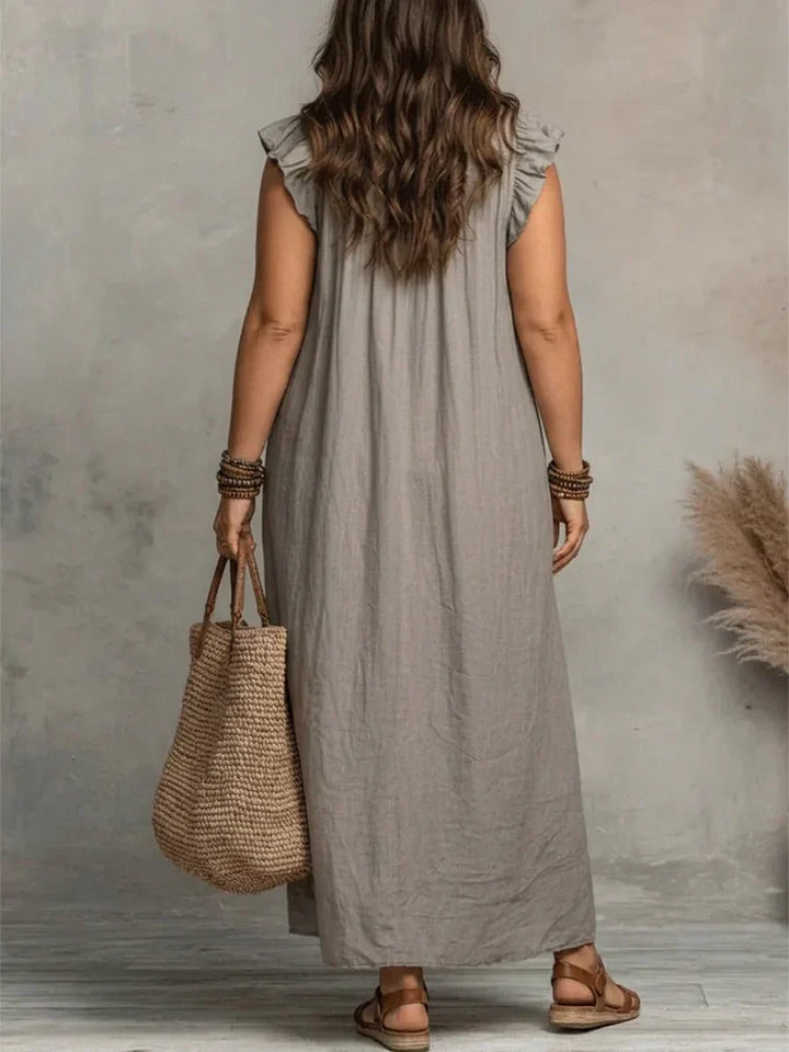 Sienna | Boho Ruffle Maxi Dress