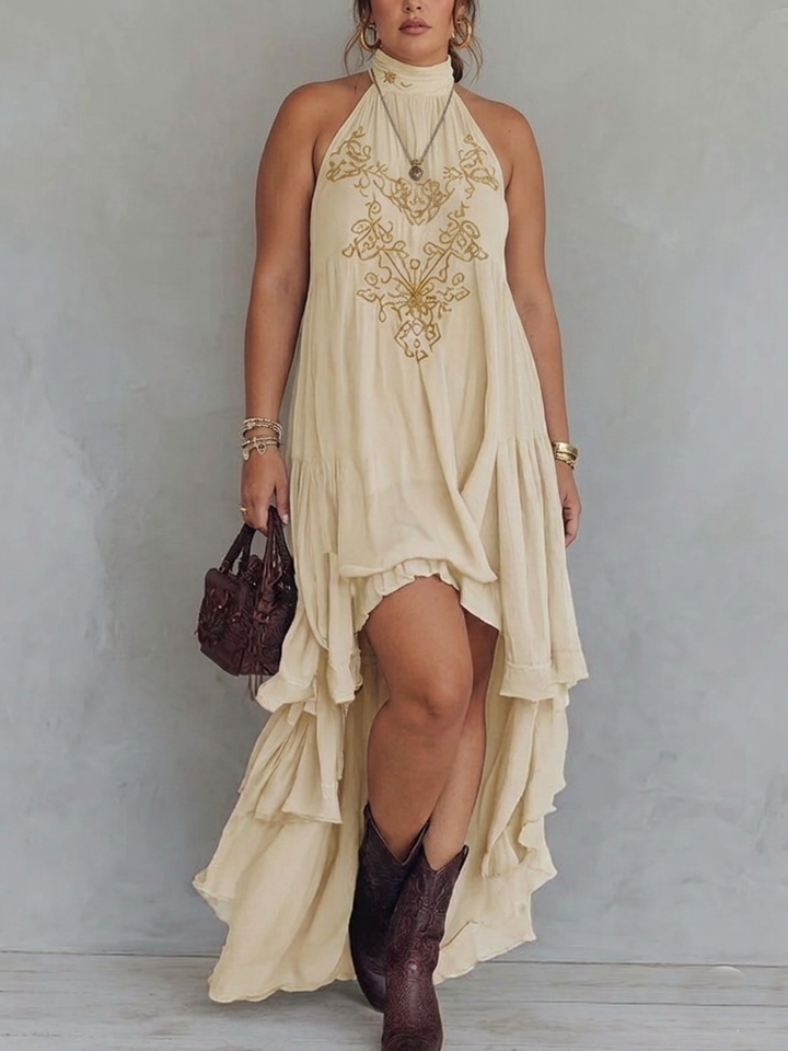 Zahara | Embroidered Maxi Dress