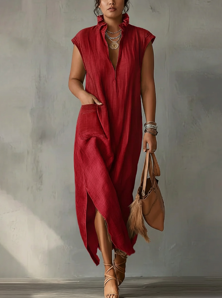Elara | Ruffle Spring Maxi Dress