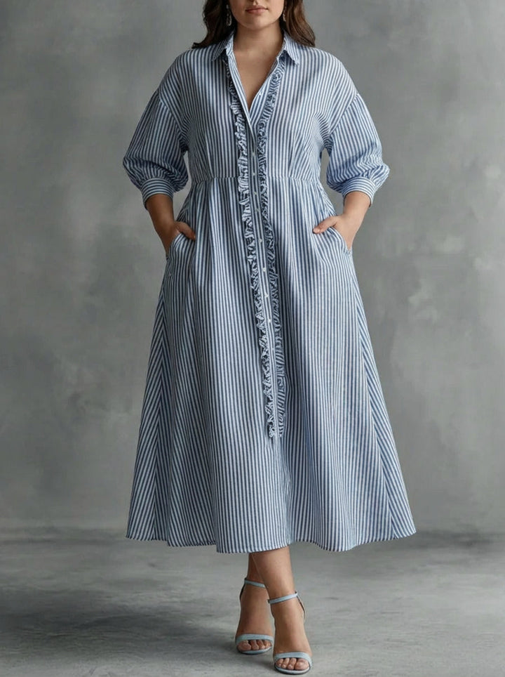 Elin | Stripe Maxi Dress
