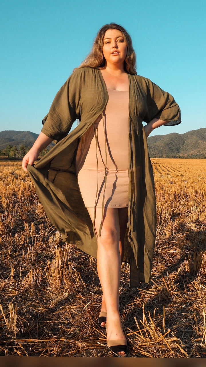 Kit | Almond Bamboo Slip Dress