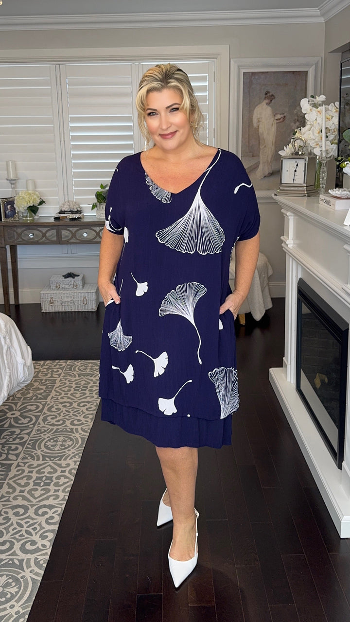 Eleanor | Garden Print Midi Dress