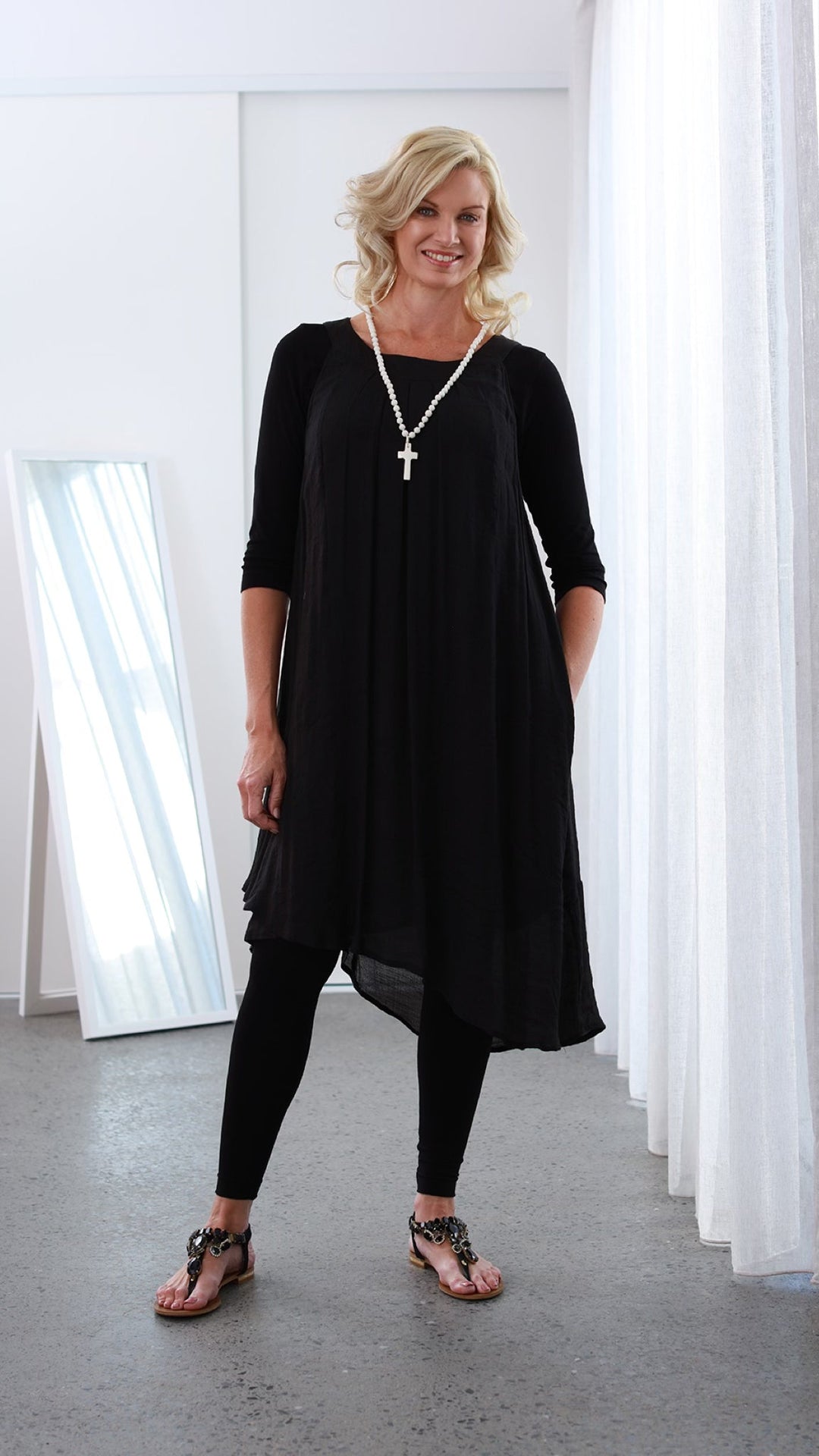 Faye | Bamboo Fibre Midi Dress