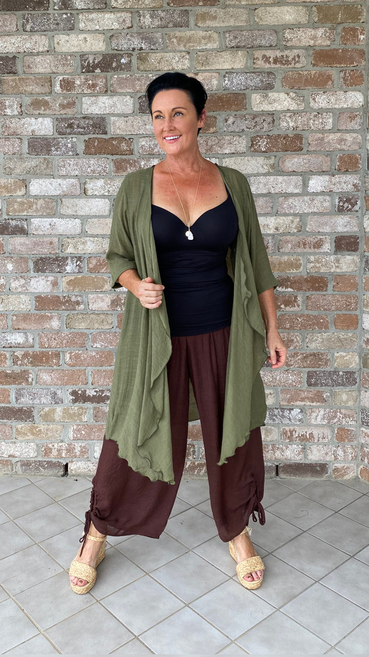 Fleur | Olive Longline Jacket