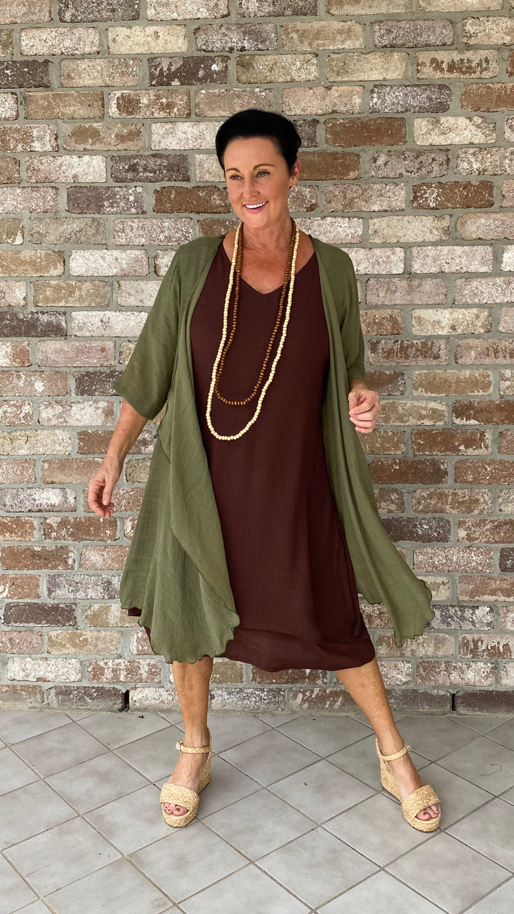 Fleur | Olive Longline Jacket