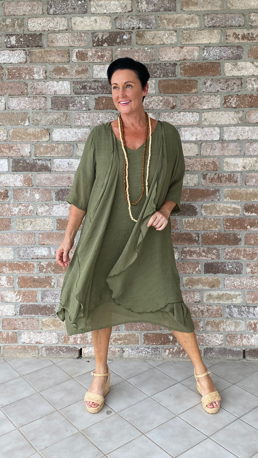 Fleur | Olive Longline Jacket