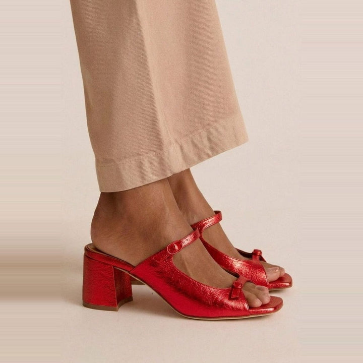 Yarra | Elegant Gold Heeled Sandals