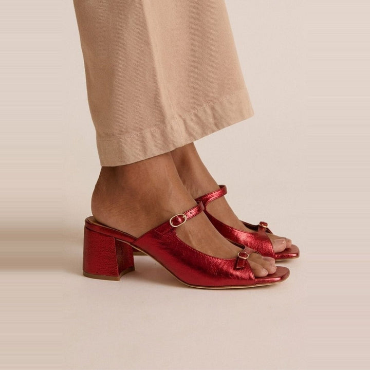 Yarra | Elegant Gold Heeled Sandals