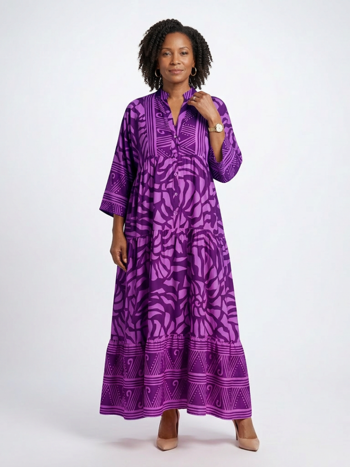 Marielle | Button Front Maxi Dress