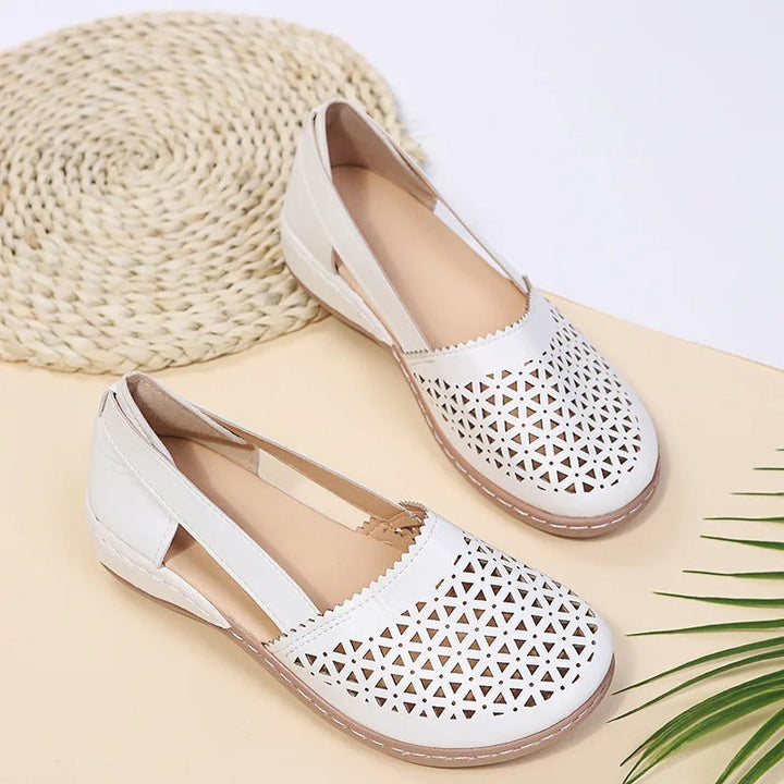 Iris | Perforated Slip-On Loafers