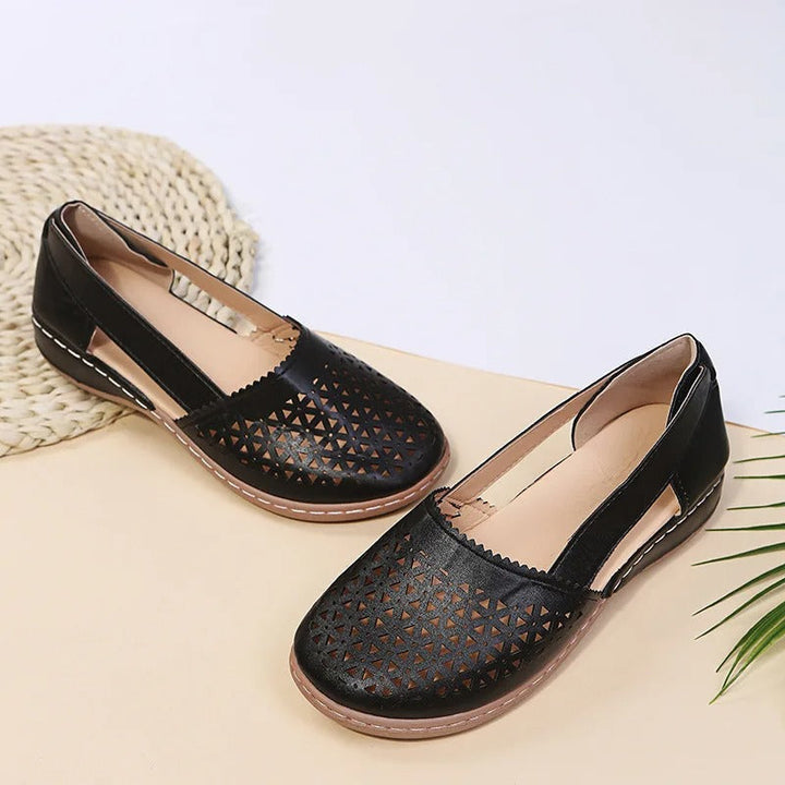 Iris | Perforated Slip-On Loafers