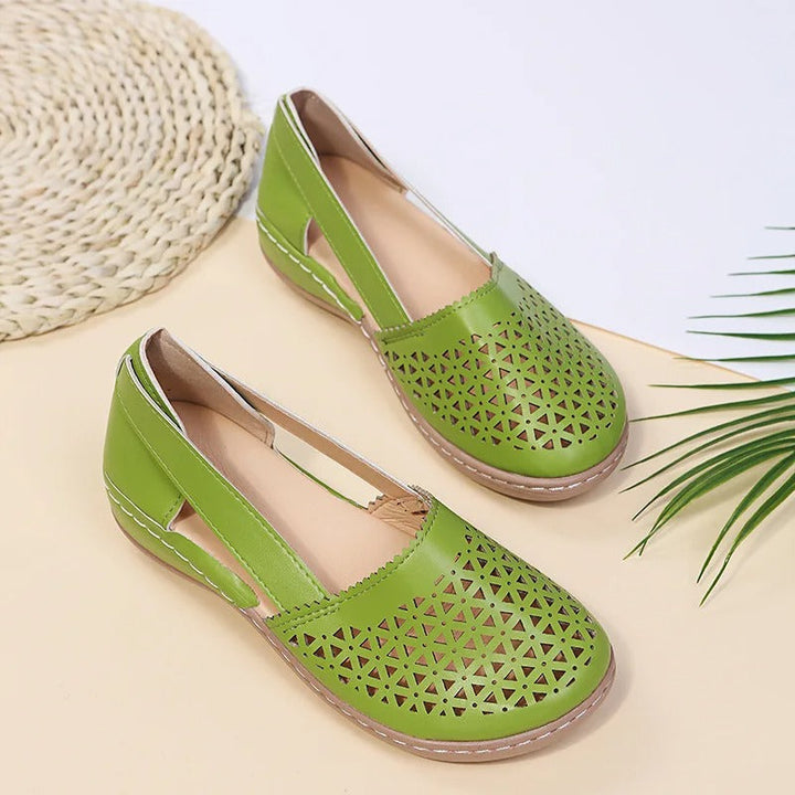 Iris | Perforated Slip-On Loafers