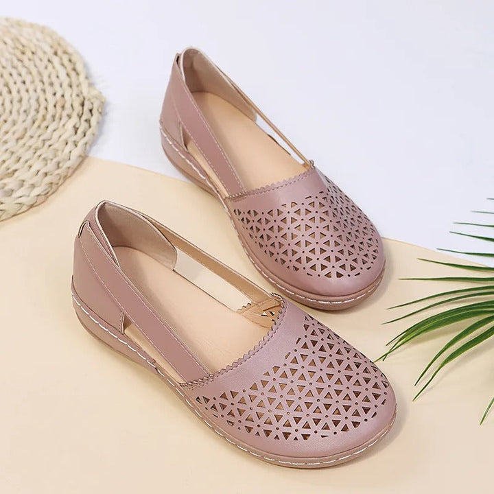 Iris | Perforated Slip-On Loafers