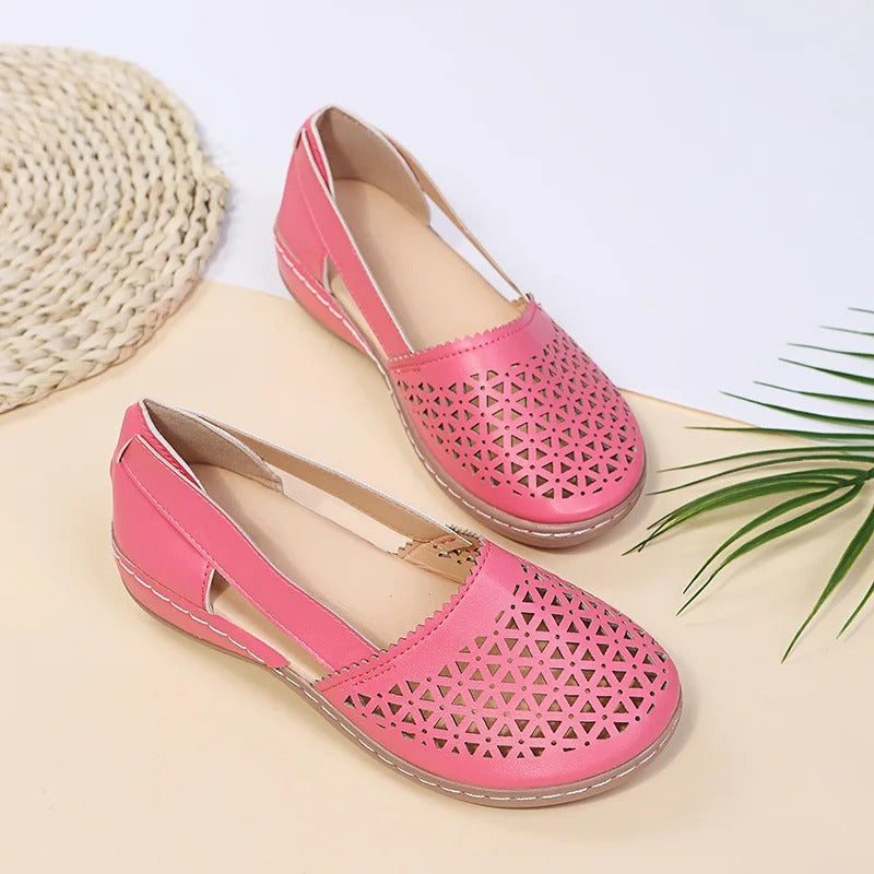 Iris | Perforated Slip-On Loafers
